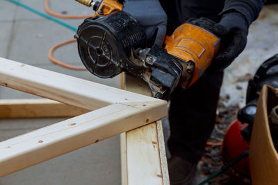 Man working on construction site