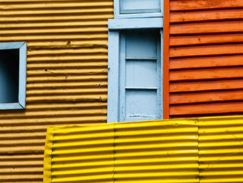 Full frame shot of corrugated house