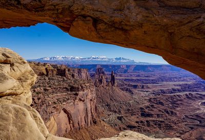 Panoramic view of rock formations