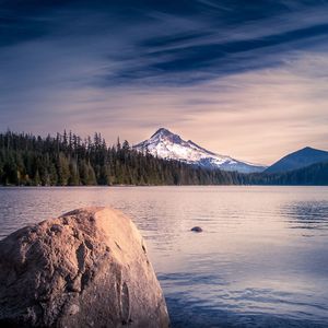 Scenic view of landscape against sky at night