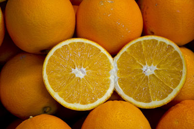 Full frame shot of oranges