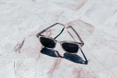 High angle view of sunglasses