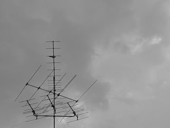 Low angle view of power lines