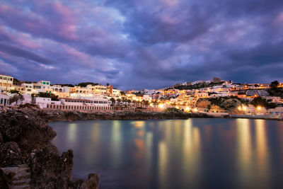 View of buildings in city at waterfront