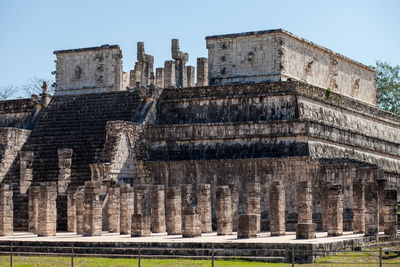 Low angle view of historical building against sky