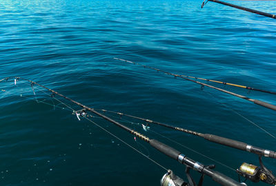 View of boats in sea