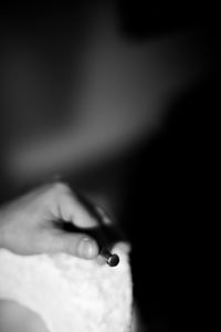 Close-up of cropped hand