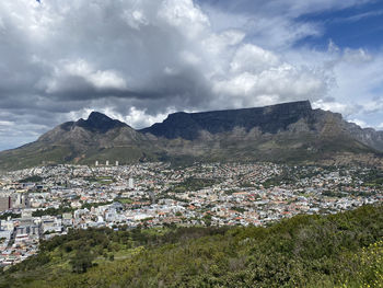 Cloudy day in the mother city of south africa