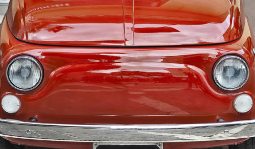 Close-up of car