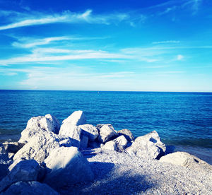 Scenic view of sea against sky