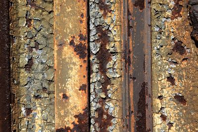 Full frame shot of rusty wood