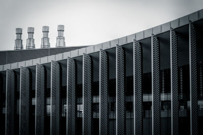 Low angle view of modern building