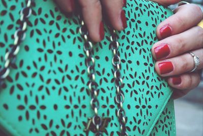 Close-up of human hand