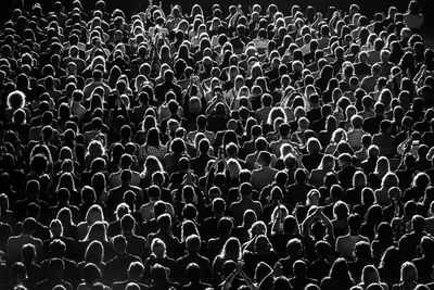 Full frame shot of crowd at music concert