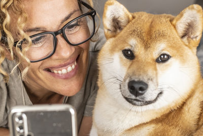 Close-up portrait of dog