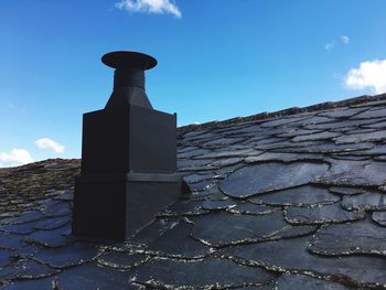 Low angle view of historic building against sky