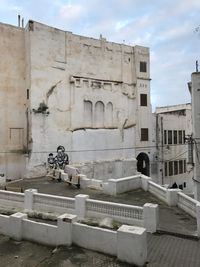 Exterior of old building against sky