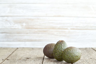 Close-up of fruit on table