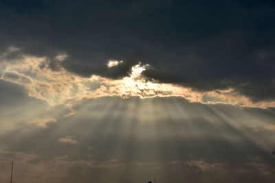 Low angle view of clouds in sky