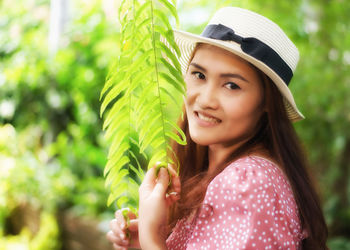 Portrait of a smiling young woman