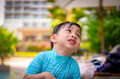Portrait of young man