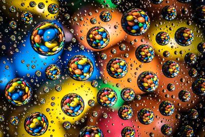 Close-up of bubbles