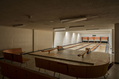 Interior of illuminated room