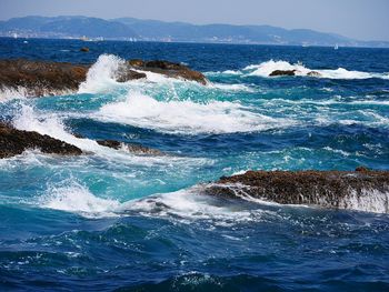 Scenic view of sea against sky