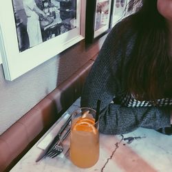 Close-up of drink on table