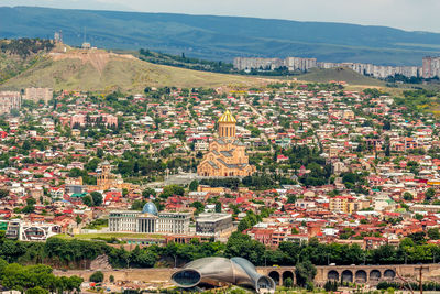 High angle view of a city