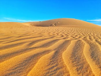 Amazing waves of sand dunes