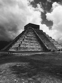 Exterior of temple against sky