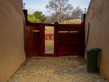 Entrance of building