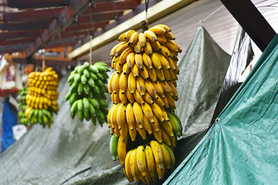 Close-up of fruits for sale at market stall