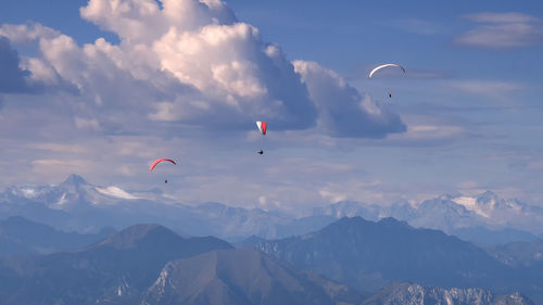 Scenic view of mountain against sky