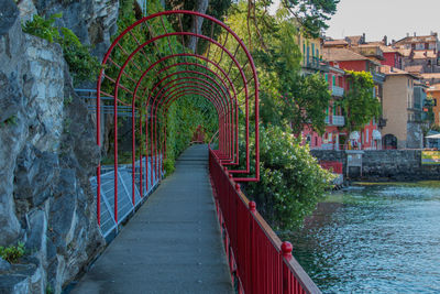 View of canal along buildings