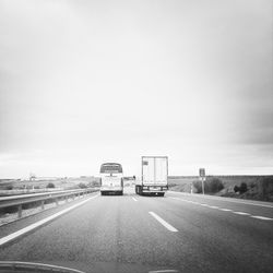 Road passing through highway