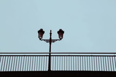 Street light in the street in bilbao city spain