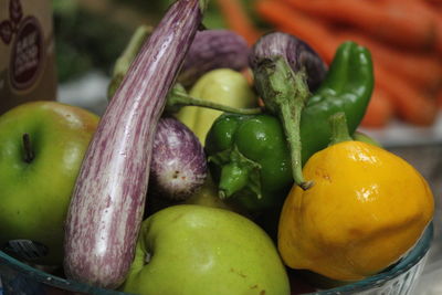 Close-up of fruits for sale at market stall