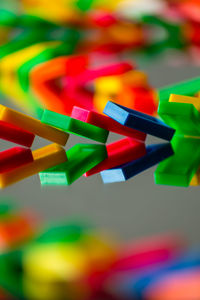 Close-up of colorful pencils