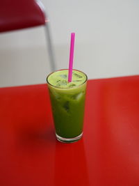 Close-up of drink in glass