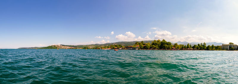 Panoramic view of sea against sky