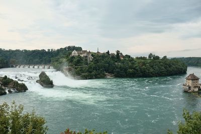 Scenic view of river against sky