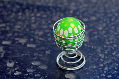 Close-up of dessert on table