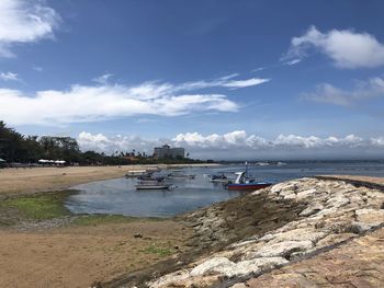 Scenic view of sea against sky