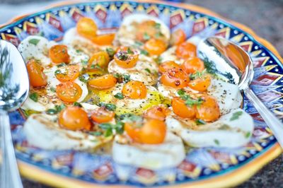 Close-up of food in plate