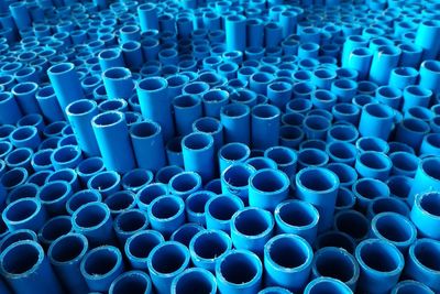 Full frame shot of blue paint