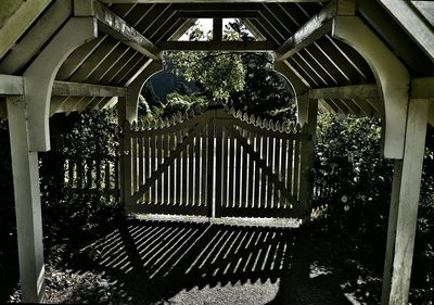 View of built structure with trees in background