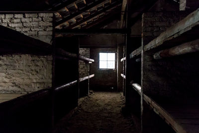 Interior of abandoned building