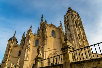 Low angle view of building against sky